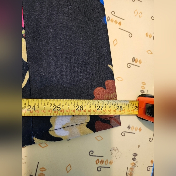 Antonello Serio Floral Wide Leg Pants Made in Italy - Picture 6 of 9